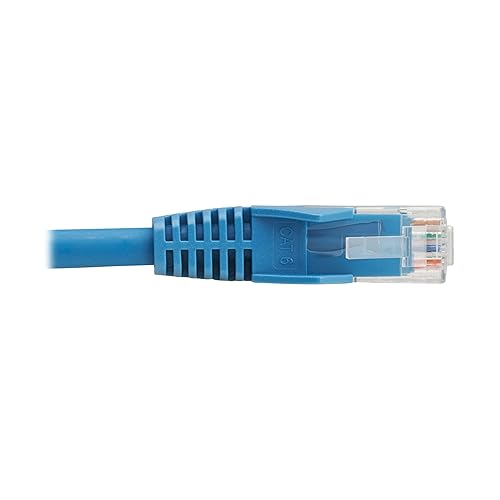 Tripp Lite Cat6 RJ45 PoE Gigabit Ethernet Cable, 23 Feet / 7 Meters, Flame-Resistant LSZH Jacket, Blue, Snagless, Power Over Ethernet, Male-to-Male, Patch LAN Cord, Lifetime Warranty (N201L-07M-BL)