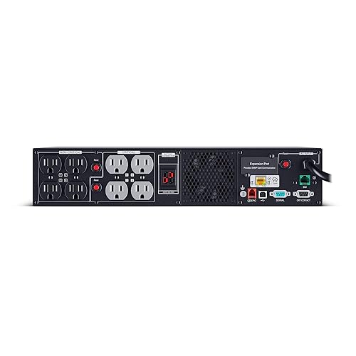 CyberPower PR1000RTXL2UC Smart App Sinewave UPS System, 1000VA/1000W, 8 Outlets, 2U Rack/Tower, AVR, Cloud, EBM Option Expandable 1000VA