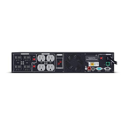 CyberPower PR1000RTXL2UC Smart App Sinewave UPS System, 1000VA/1000W, 8 Outlets, 2U Rack/Tower, AVR, Cloud, EBM Option Expandable 1000VA