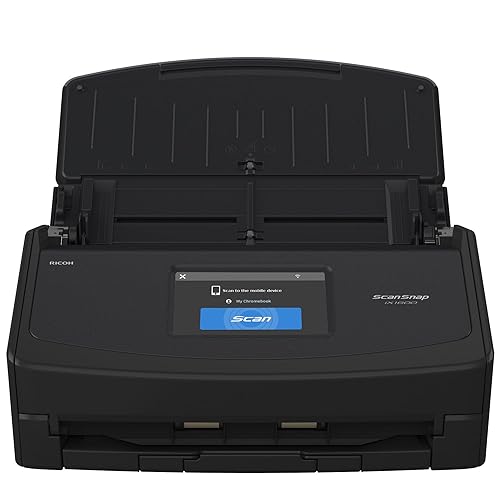 ScanSnap iX1600 Chromebook Edition Wireless Color Duplex Document Scanner, ChromeOS Compatible, Black ScanSnap iX1600 Black Chromebook Edition