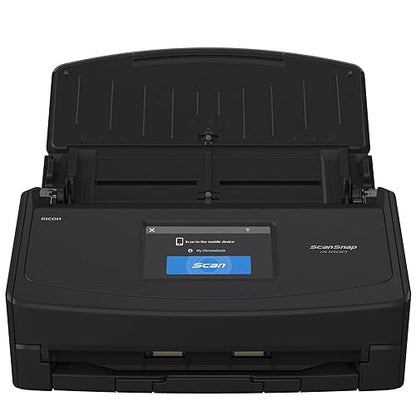 ScanSnap iX1600 Chromebook Edition Wireless Color Duplex Document Scanner, ChromeOS Compatible, Black ScanSnap iX1600 Black Chromebook Edition