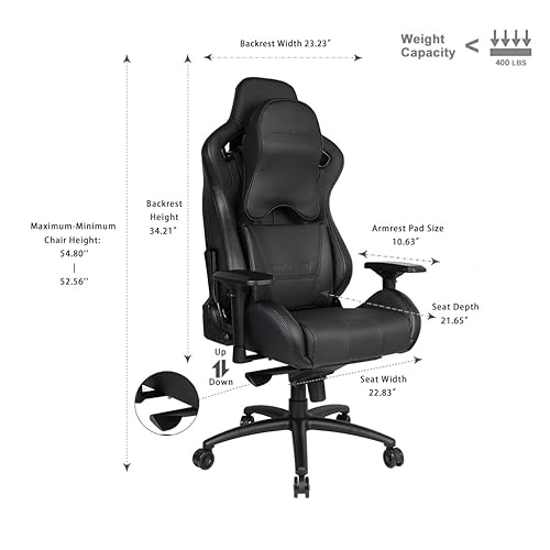 ANDA SEAT Dark Knight Premium Gaming Chair Black