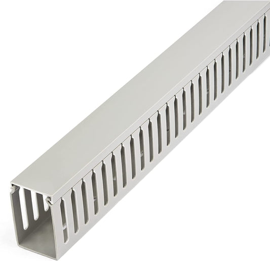 StarTech.com Cable Management Raceway w/Parallel Slots 78in - Network Cable Hider Kit - Slotted Wall Wire Duct System - Cord Concealer Channel - Surface Mount Wiring Channel PVC UL Rated (CBMWD5075) 2.0 in (5 cm) x 3.0 in (75 mm)
