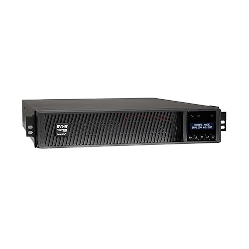 Tripp Lite UPS Smart 750VA 600W 120V LCD USB DB9 Ext Run WEBCARDLX 2URM (SMART750RMXL2UN)