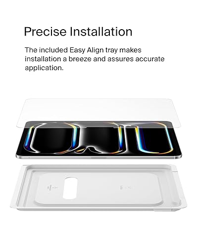 Belkin ScreenForce TemperedGlass Screen Protector for Apple iPad Pro 11" 7th Generation, Thin, Extra Durable, Scratch-Resistant w/Easy Installation, Compatible w/Case & Apple Pencil