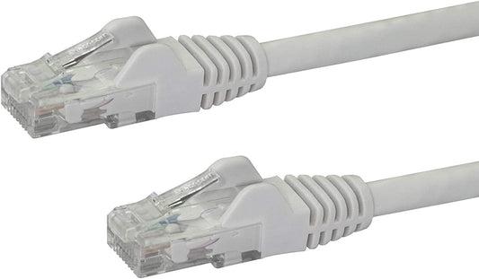 StarTech.com 3ft CAT6 Ethernet Cable - White CAT 6 Gigabit Ethernet Wire -650MHz 100W PoE RJ45 UTP Network/Patch Cord Snagless w/Strain Relief Fluke Tested/Wiring is UL Certified/TIA (N6PATCH3WH) White 3 ft / 0.9 m 1 Pack