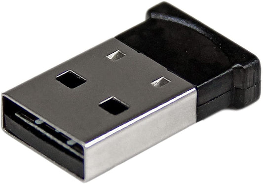 StarTech.com Bluetooth Adapter - Mini Bluetooth 4.0 USB Adapter - 50m/165ft Wireless Bluetooth Dongle - Smart Ready LE+EDR (USBBT1EDR4),Black