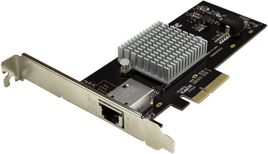 StarTech.com 1 Port 10G PCIe Network Card - 10GBase-T/NBASE-T - RJ45 Port - Intel X550 Chipset - Ethernet Card - Network Adapter - Intel NIC Card (ST10000SPEXI) Red 4.8" x 2.7" x 6" 1 Port