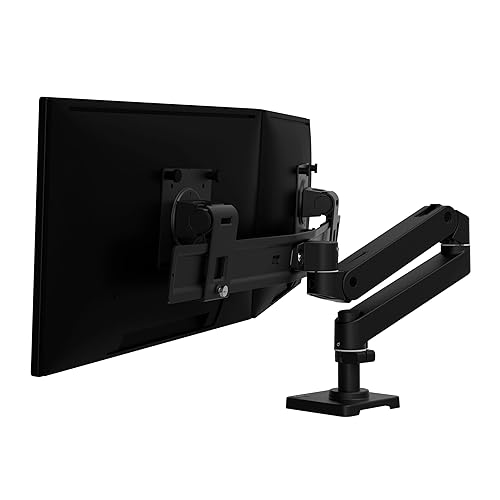 Ergotron – LX Pro Premium Dual Direct Monitor Arm, VESA Desk Mount – for 2 Monitors Up to 27 Inches, 9 lbs Each – Matte Black Matte Black LX Pro Arm