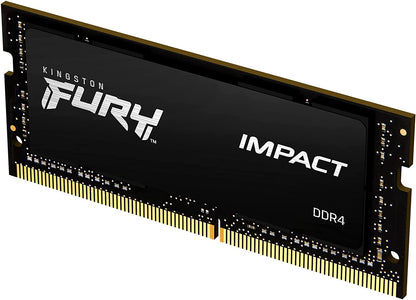 Kingston FURY Laptop Memory DDR4 2666MHz 16GB Kingston FURY Impact CL15 1.2V SODIMM KF426S15IB1/16 Single Module 2666MHz 16 Gb