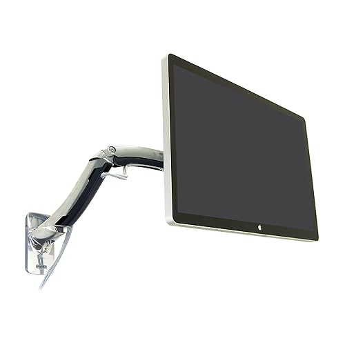 Ergotron – MX Single Monitor Arm, VESA Wall Mount – for Monitors Up to 42 Inches, 14 to 30 lbs – Polished Aluminum