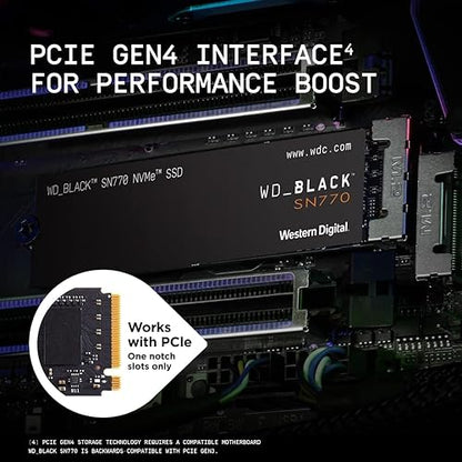 Western Digital Black SN770 M.2 2 TB PCI Express 4.0 NVMe