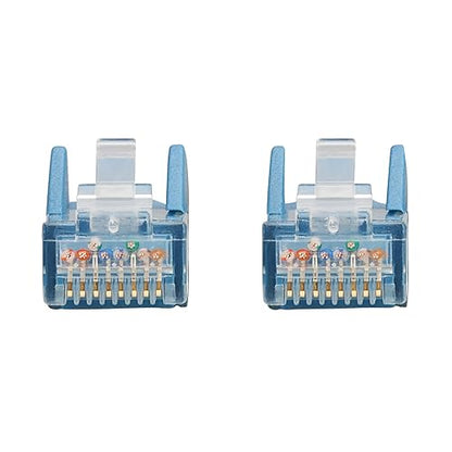 Tripp Lite Cat6 RJ45 PoE Gigabit Ethernet Cable, 16.4 Feet / 5 Meters, Flame-Resistant LSZH Jacket, Blue, Snagless, Power Over Ethernet, Male-to-Male, Patch LAN Cord, Lifetime Warranty (N201L-05M-BL)