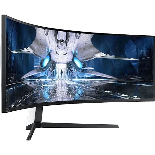 SAMSUNG 49 Odyssey Neo G9 G95NA Gaming Monitor, 4K UHD Mini LED Display, Curved Screen, 240Hz, 1ms, G-Sync and FreeSync Premium Pro, LS49AG952NNXZA, White & Black LS49AG952NNXZA 49 inch