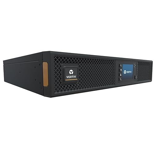 Liebert GXT5 UPS - 1000VA/1000W 120V, Online Double Conversion Rack Tower, Energy Star, Uninterruptible Power Supply, Sine Wave Battery Backup, with Network Card(GXT5-1000LVRT2UXL)