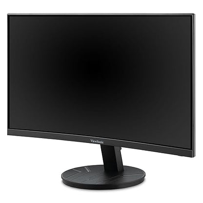 ViewSonic VA2416C 24 Inch Full HD 1080p Frameless Curved Monitor with Variable Refresh Rate, Eye Care, HDMI, and DisplayPort Inputs for Home and Office