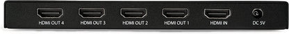 StarTech.com HDMI Splitter - 4-Port - 4K 60Hz - HDMI Splitter 1 In 4 Out - 4 Way HDMI Splitter - HDMI Port Splitter (ST124HD202) , Black 4K60 HDR