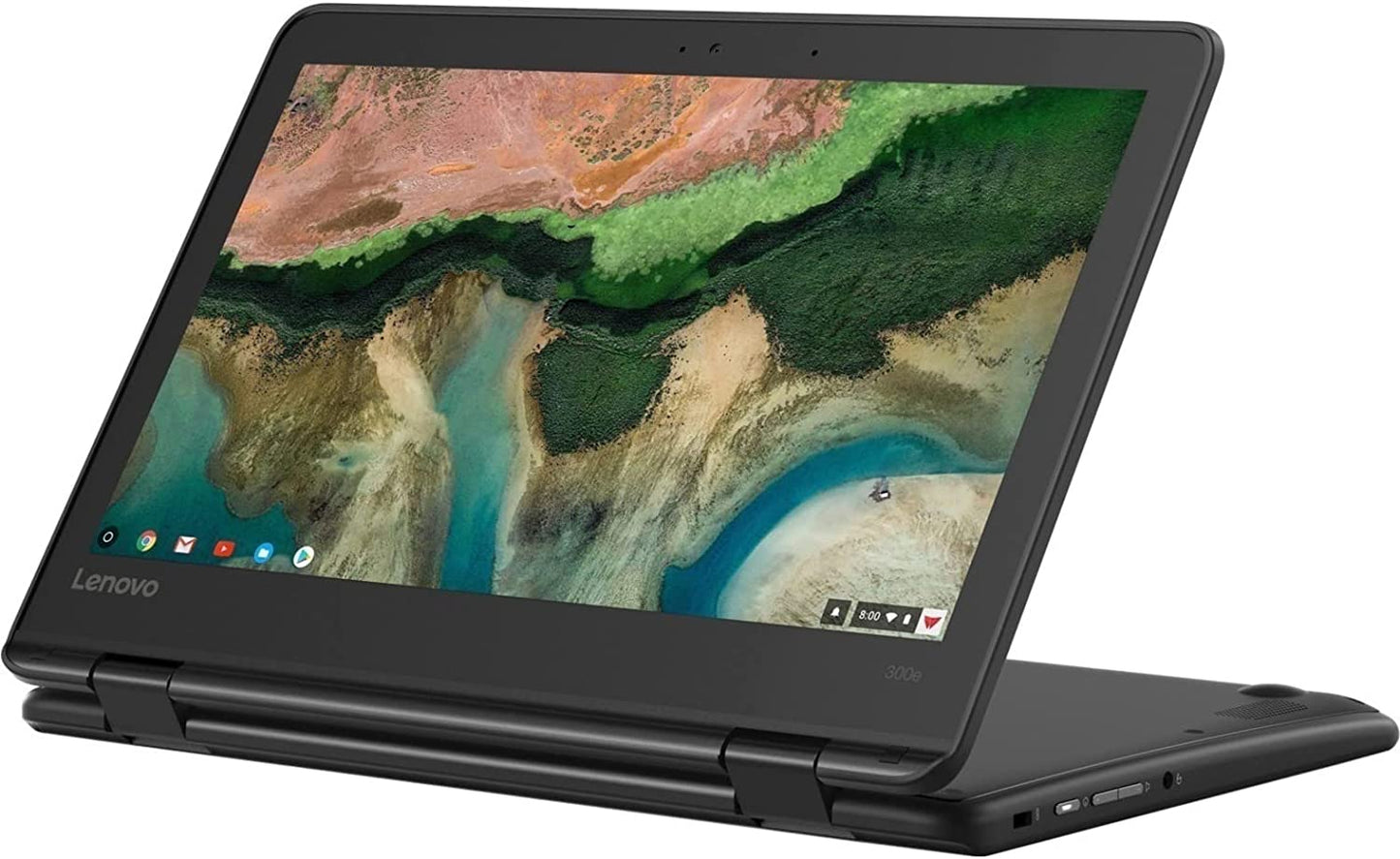 Lenovo 300e Chromebook 2nd Gen 81MB0065US 11.6" Touchscreen Convertible 2 in 1 Chromebook - HD - 1366 x 768 - Intel Celeron N4120 Quad-core (4 Core) 1.10 GHz - 8 GB RAM - 64 GB Flash Memory - Black
