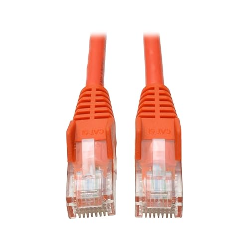 Tripp Lite Eaton Series Cat5e 350 MHz Snagless Molded (UTP) Ethernet Cable (RJ45 M/M), PoE - Orange, 10 ft. (3.05 m) - 10 ft Category 5e Network Cable for Network Device - First End: 1 x RJ-45 Network - Male - Second End: 1 x RJ-45 Network