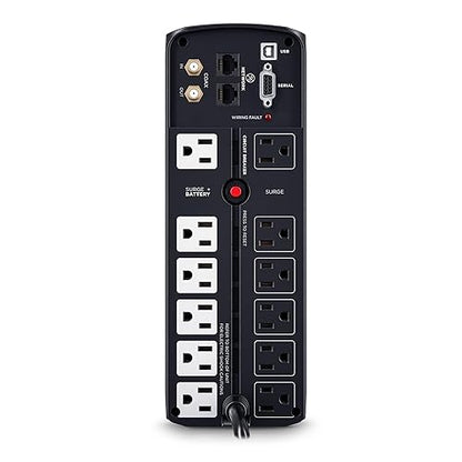CyberPower CP1500AVRLCDTAA Intelligent LCD UPS Battery Backup and Surge Protector, 1500VA, 900W, 12 Outlets, AVR, Mini Tower, TAA Certified, UL Certified