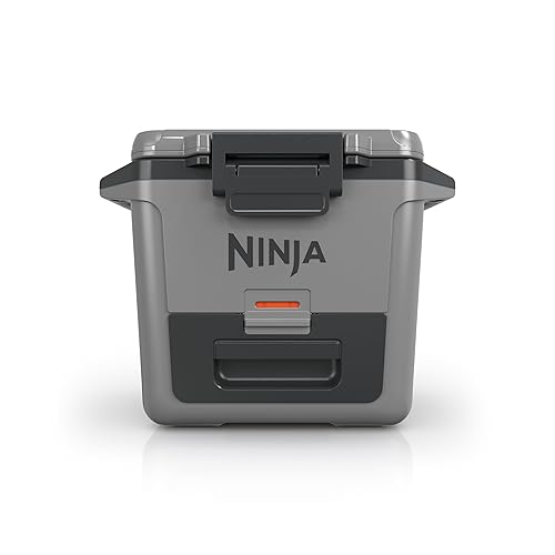 Ninja FrostVault 30qt Hard Cooler with Dry Zone, Integrated Fridge-Temp Dry Storage Drawer, Premium Heavy-Duty Insulated Cooler, Keeps Ice for Days, Slate Gray, FB131CGY Grey
