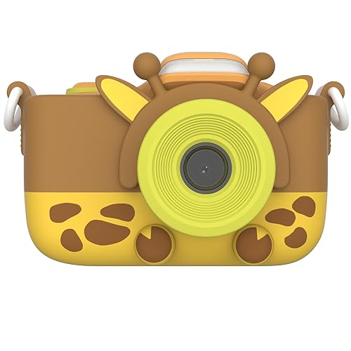 myFirst Kids Digital Camera 16MP Photo 1080p Video Camera 3 with Selfie & Macro Lens Memory Card Storage up to 32GB, Includes Shockproof Case for Kids Age 4-15 (Yellow)