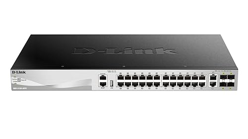 D-Link DGS-3130-30TS DGS 3130-30TS - Switch - L3 Lite - Managed - 24 x 10/100/1000 + 2 x 10 Gigabit Ethernet + 4 x 10 Gigabit SFP+ - Desktop, Rack-mou