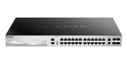 D-Link DGS-3130-30TS DGS 3130-30TS - Switch - L3 Lite - Managed - 24 x 10/100/1000 + 2 x 10 Gigabit Ethernet + 4 x 10 Gigabit SFP+ - Desktop, Rack-mou