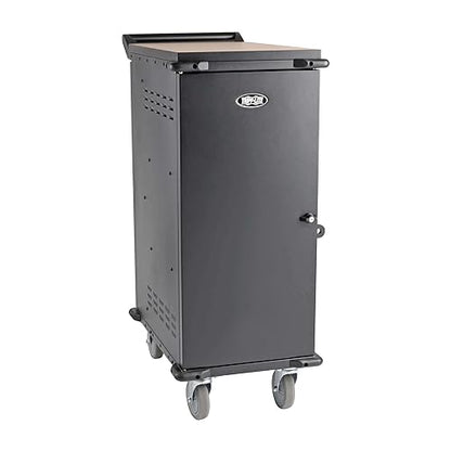Y417U Tripp Lite 21-Port AC Mobile Charging Cart Storage Station for Chromebooks, ipads, Laptops, Tablets, Black (CSC21AC)