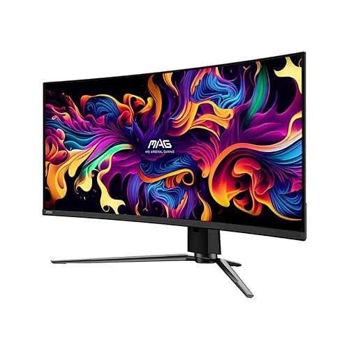 MSI MAG 321CUP QD-OLED 32-inch 3840 x 2160 (UHD) Computer Monitor, 165Hz, Adaptive-Synch, HDMI, DP Port, VESA Mountable, Tilt, Speaker, 0.03ms, Black