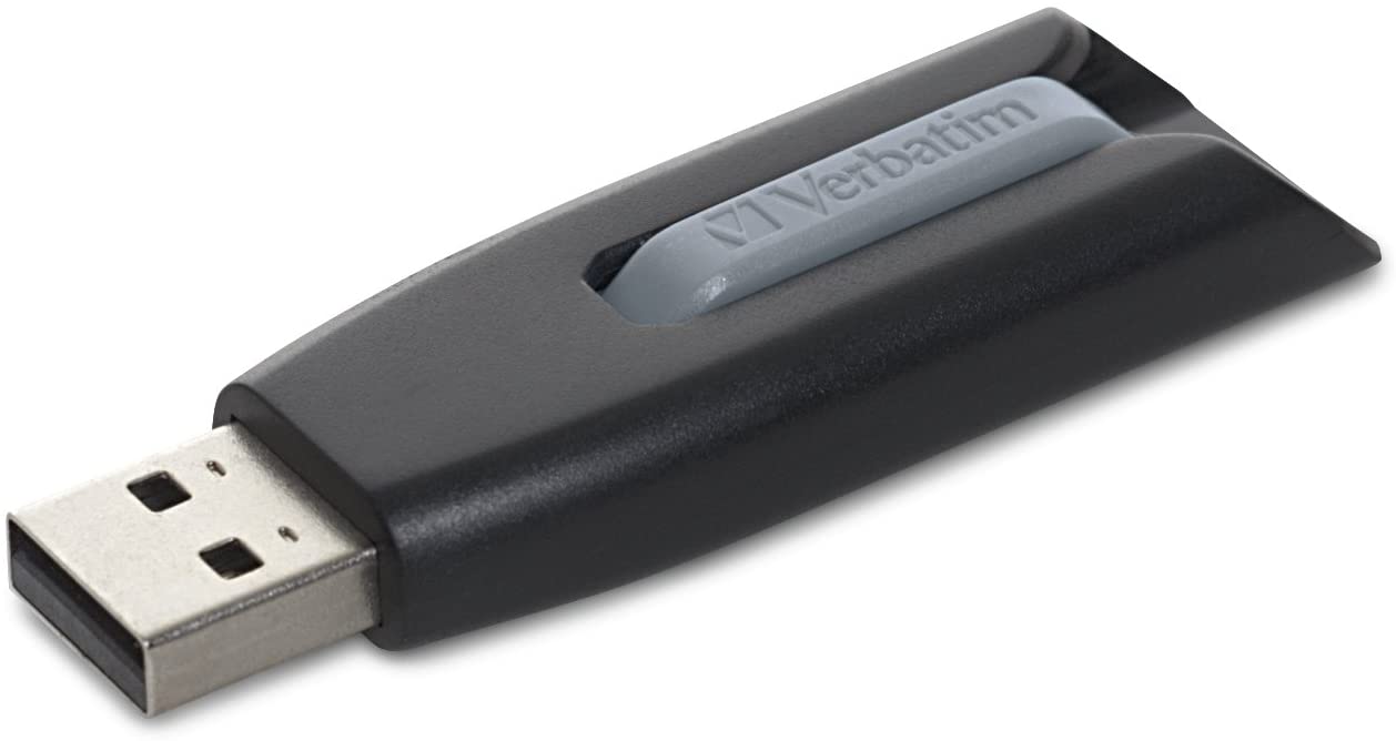Verbatim 8GB USB 3.0 Store 'n' Go V3 Flash Drive - Cap-Less &amp; PC / Mac Compatible - Gray
