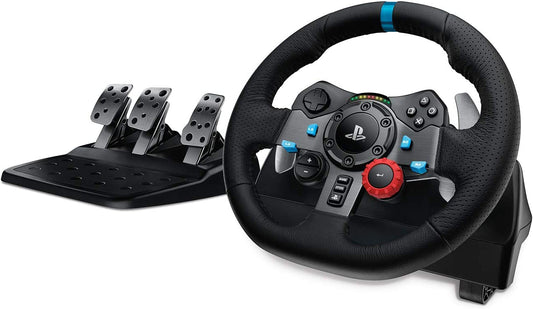 Logitech G Dual-Motor Feedback Driving Force G29 Gaming Racing Wheel with Responsive Pedals for PlayStation 5, PlayStation 4 and PlayStation 3 - Black Wheel Only