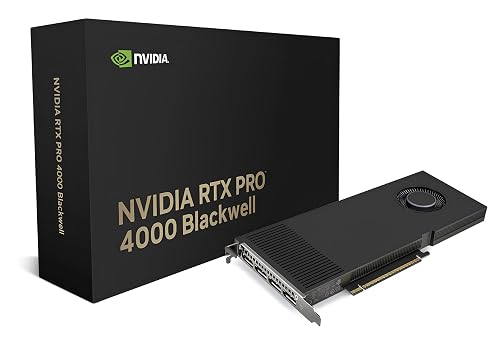 Nvidia RTX Pro 4000 Blackwell 24GB Gddr7 (nvidia Rtx Pro 4000 Blackwell - Graphics Card - Rtx Pro 4000 Blackwell - 24 GB Gddr7 - Pcie 5.0 X16 - 4 X