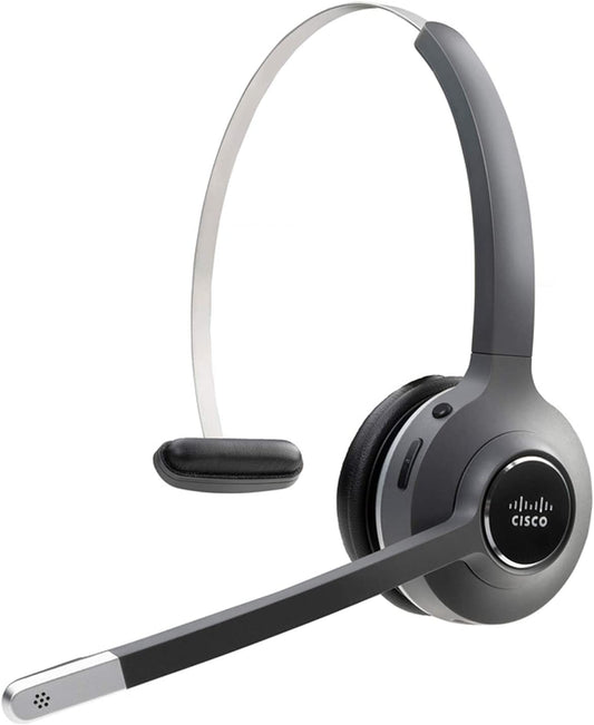 Cisco Headset 561, Wireless Single On-Ear Digital Enhanced Cordless Telecommunications Headset with Standard Base for US &amp; Canada, Charcoal, 1-Year Limited Liability Warranty (CP-HS-WL-561-S-US=)