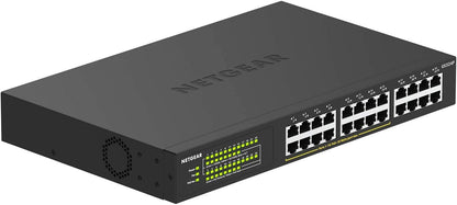 NETGEAR 24-Port Gigabit Ethernet Unmanaged PoE+ Switch (GS324P) - with 16 x PoE+ @ 190W, Desktop or Rackmount Unmanaged 24 port | 16xPoE+ 190W