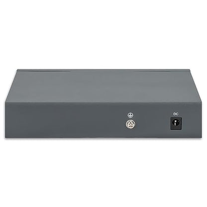 Intellinet PoE++ Powered 5 Port Gigabit Ethernet Switch with PoE Passthrough - 65W Power Budget via AC Power & 95W Power Budget via POE PD, 30W per Port, Fanless & Quiet–3 Yr Mfg Warranty-561808