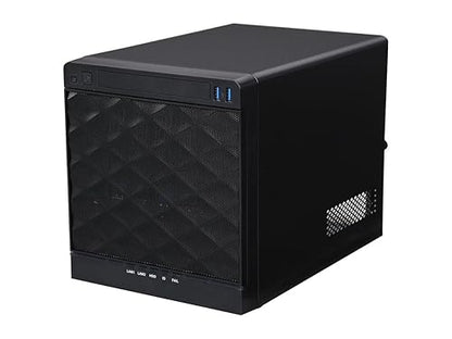 In Win Mini 4 Bay Server Tower - SECC - 7 x Bay - 0 - Mini ITX Motherboard Supported - 1 x Fan(s) Supported - 1 x External 5.25" Bay - 4 x External 3.5" Bay - 2 x Internal 2.5" Bay - 1x Slot(s) - 2 x USB(s)