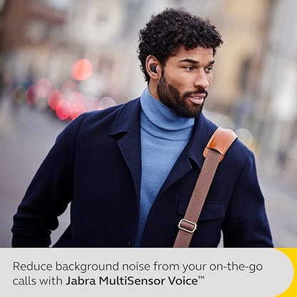 Jabra Evolve2 True Wireless Earbuds - in-Ear Bluetooth Earbuds with Active Noise Cancellation & 4-Mic MultiSensor Voice Technology - Microsoft Teams Certified, Works with All Meeting Apps - Black USB-A MS Teams