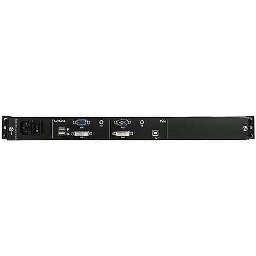 StarTech.com Dual Rail Rackmount KVM Console HD 1080p - Single Port DVI/VGA KVM w/17 LCD Monitor for Server Rack - Fully Featured 1U LCD KVM Drawer w/Cables - USB Support - 44230 MTBF (RKCOND17HD) Console 1.73 (44 mm) x 18.90 (480 mm) x 28.62 (727 mm)