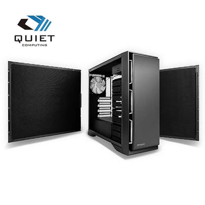 Antec P101 Silent Performance Series Mid-Tower PC Computer Case with Sound Dampening Panels, 4 X 120/140mm Cooling Fans Pre-Installed