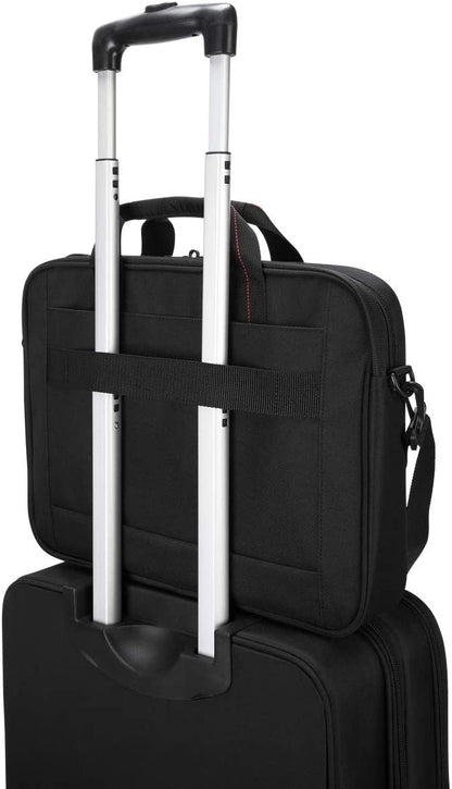 Targus Laptop Bag — Black 15.6" Classic Slim Briefcase Messenger Bag, Spacious, Ergonomic, Foam Padded Laptop Case for Devices Up To 16" (TCT027US) Shoulder Bag 16 inch