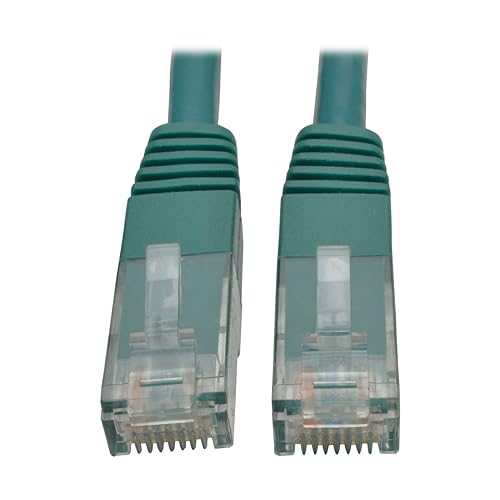 Tripp Lite Cat6 Cat5e Gigabit Molded Patch Cable RJ45 M/M 550MHz 3 ft. Green