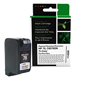 Clover imaging group CIG Remanufactured Tri-Color Ink Cartridge (Alternative for HP C6578DN, 78) (450 Yield)