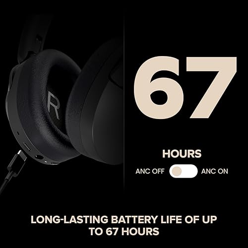 Creative Zen Hybrid 2 Wireless Over-Ear Headphones, Up to 67 Hours (ANC Off), Hybrid Active Noise Cancellation, Ambient Mode (Cream)