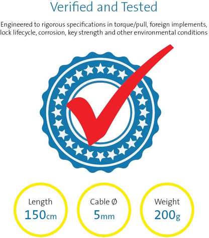 Kensington K64637WW ClickSafe Keyed Laptop Lock for Business