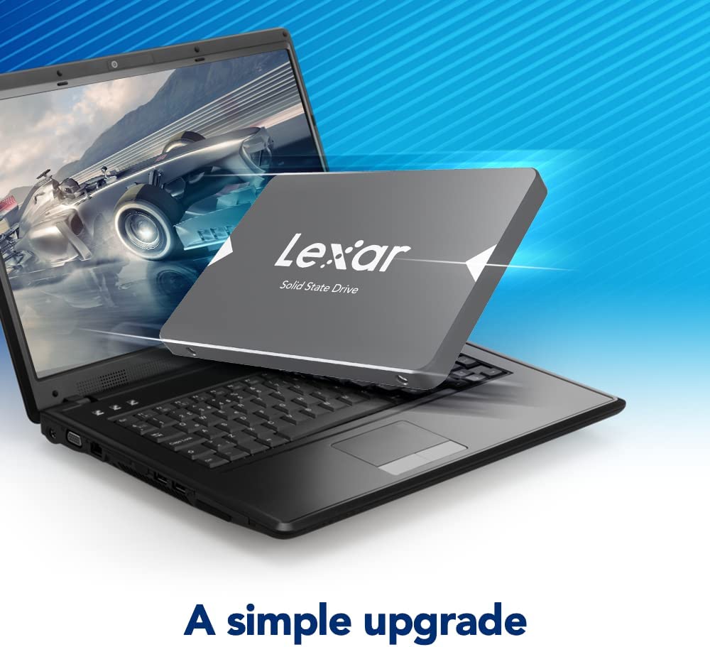 Lexar NS100 512GB 2.5” SATA III Internal SSD, Solid State Drive, Up to 550MB/s Read (LNS100-512RBNA) 512GB NS100 SATA3