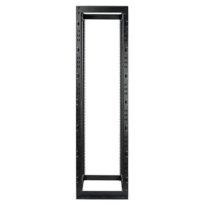 TRIPP LITE 50U 4-Post Open Frame Rack Cabinet Heavy Duty 3000lb Capacity SR4POST50HD Black