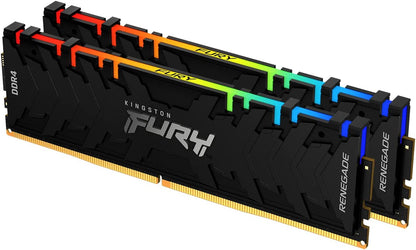 Kingston Fury Desktop PC Memory, DDR4, 3600MT/S, 2 x 16GB Kingston Fury Renegade RGB CL16 KF436C16RB1AK2/32 RGB LED 32GB (16GB×2?; 8Gbit???) 3600 MT/s 16GB x 2
