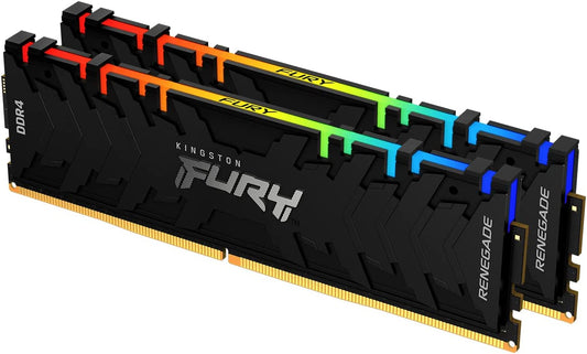 Kingston Fury Desktop PC Memory, DDR4, 3600MT/S, 2 x 16GB Kingston Fury Renegade RGB CL16 KF436C16RB1AK2/32 RGB LED 32GB (16GB×2?; 8Gbit???) 3600 MT/s 16GB x 2