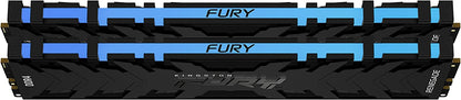 Kingston Fury Desktop PC Memory, DDR4, 3600MT/S, 2 x 16GB Kingston Fury Renegade RGB CL16 KF436C16RB1AK2/32 RGB LED 32GB (16GB×2?; 8Gbit???) 3600 MT/s 16GB x 2